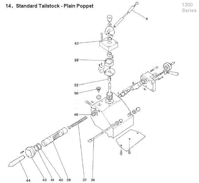 Standard Tailstock - Plain Poppet